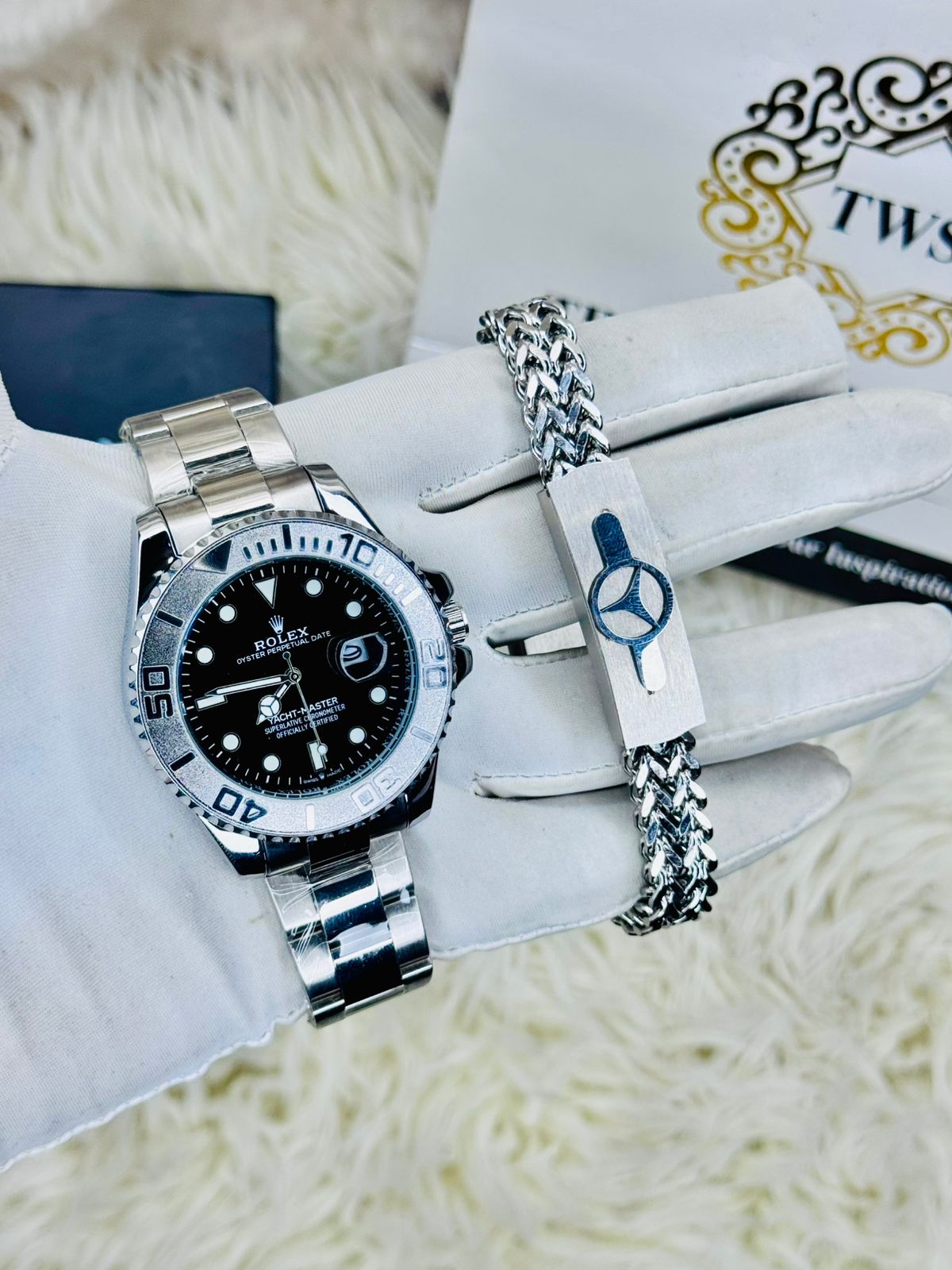 Premiume Quality Yach Sub  RLX Watches & Bracelet Combo